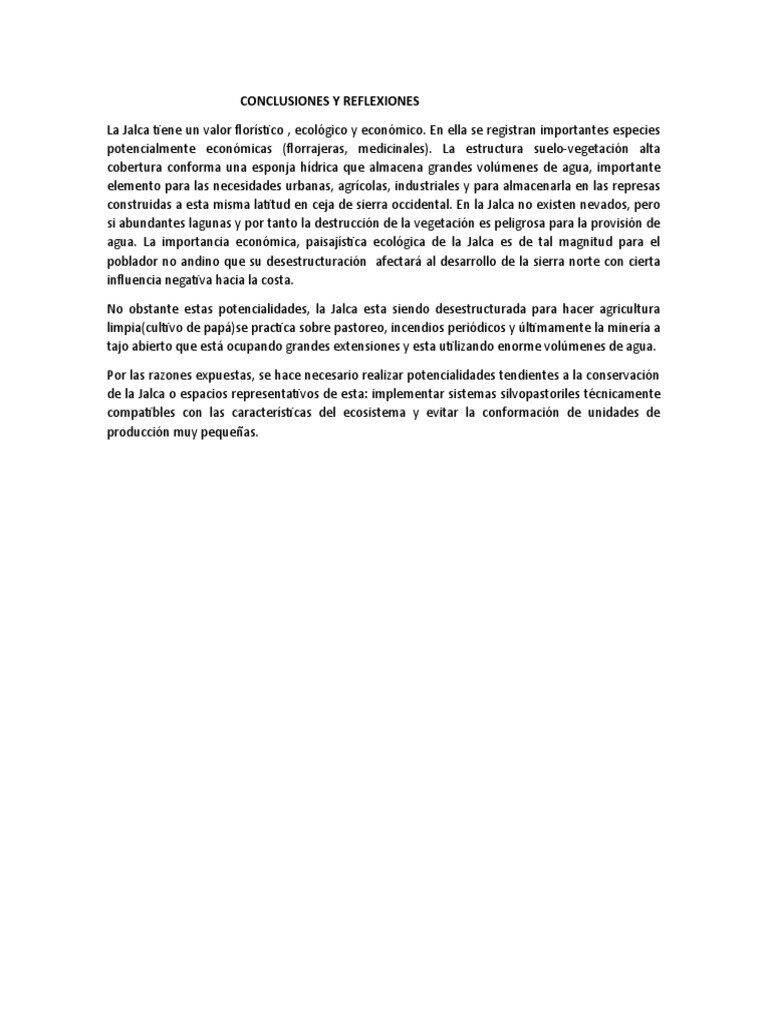Conclusiones y reflexiones finales