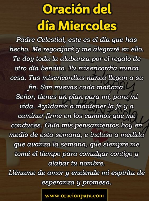Testimonios sobre la Oración del Miércoles