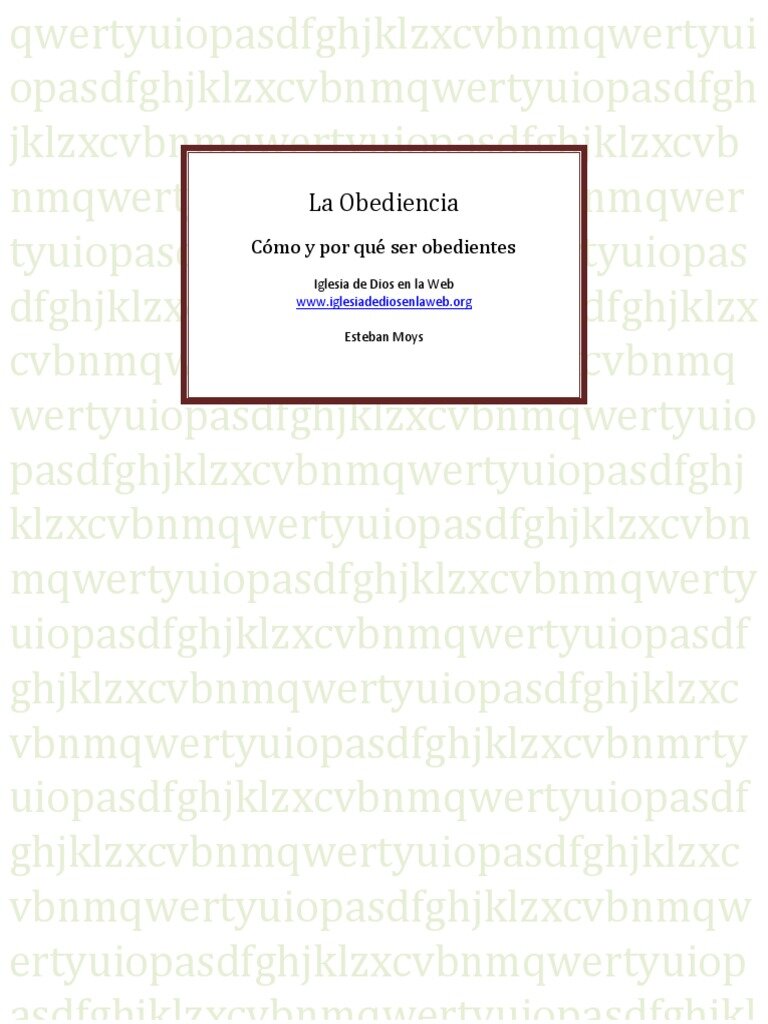 La Importancia de la Obediencia Fiel